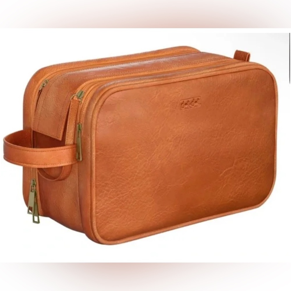 Dot & Dot new stylish brown men’s toiletries bag